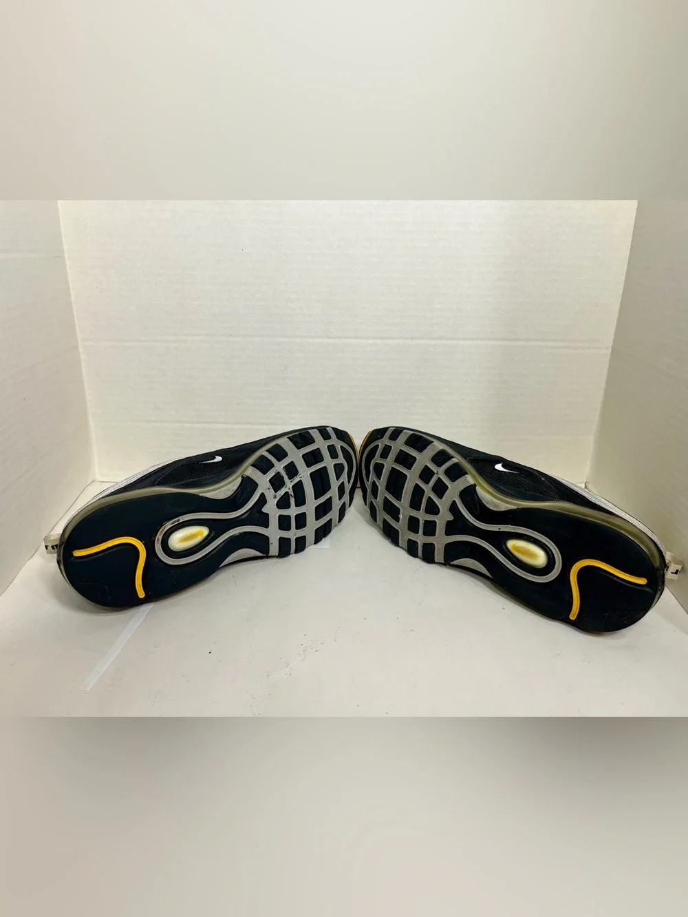MEN'S 2018 NIKE AIR MAX 97 STEELERS RUNNING SNEAKERS - SIZE 12 (EXCELLENT)